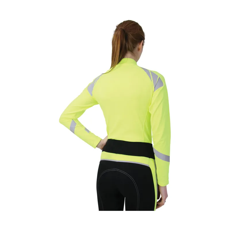 Hy Equestrian Reflector Baselayer Ladies in Yellow-2